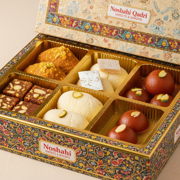 Freshly baked mix sweet from Noshahi Qadri