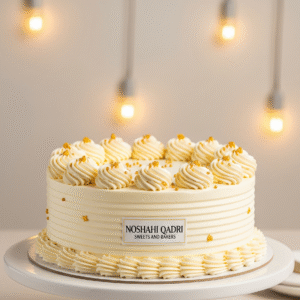 Freshly baked cream cake from Noshahi Qadri
