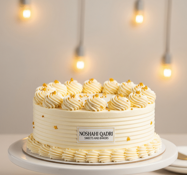 Freshly baked cream cake from Noshahi Qadri